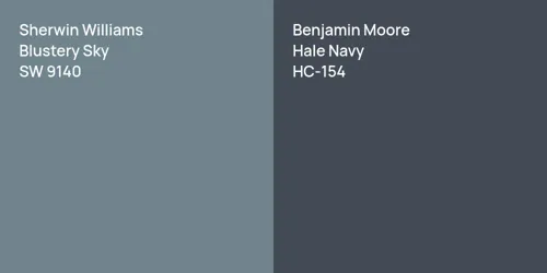 SW 9140 Blustery Sky vs HC-154 Hale Navy