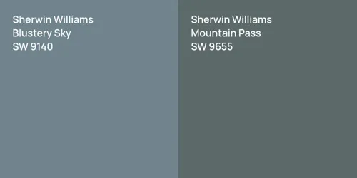 SW 9140 Blustery Sky vs SW 9655 Mountain Pass