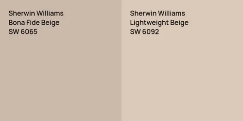 SW 6065 Bona Fide Beige vs SW 6092 Lightweight Beige