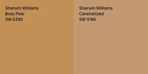 SW 6390 Bosc Pear vs SW 9186 Caramelized