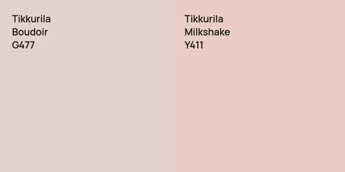 G477 Boudoir vs Y411 Milkshake