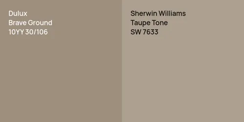 10YY 30/106 Brave Ground vs SW 7633 Taupe Tone