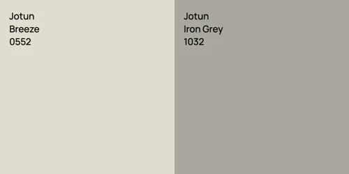 0552 Breeze vs 1032 Iron Grey