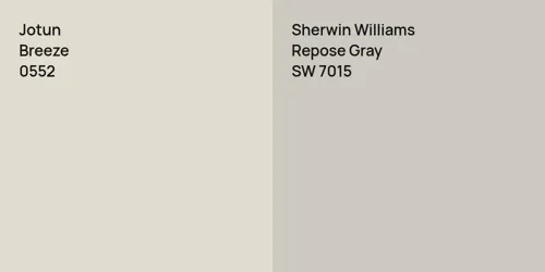 0552 Breeze vs SW 7015 Repose Gray