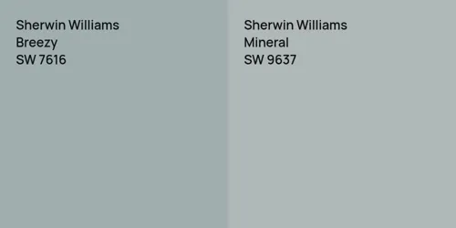 SW 7616 Breezy vs SW 9637 Mineral