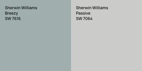 SW 7616 Breezy vs SW 7064 Passive