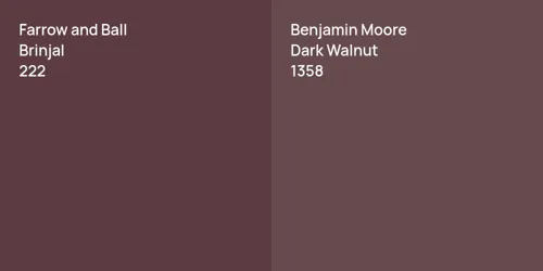 222 Brinjal vs 1358 Dark Walnut