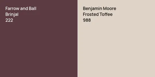 222 Brinjal vs 988 Frosted Toffee