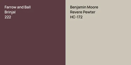 222 Brinjal vs HC-172 Revere Pewter