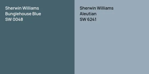 SW 0048 Bunglehouse Blue vs SW 6241 Aleutian