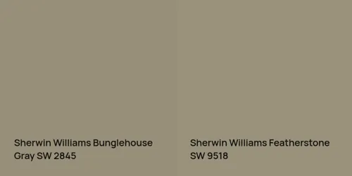 SW 2845 Bunglehouse Gray vs SW 9518 Featherstone