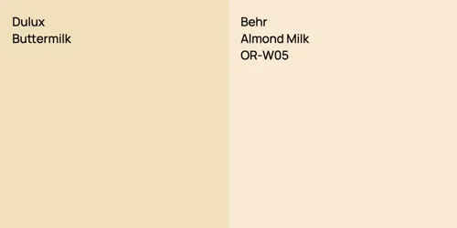 null Buttermilk vs OR-W05 Almond Milk