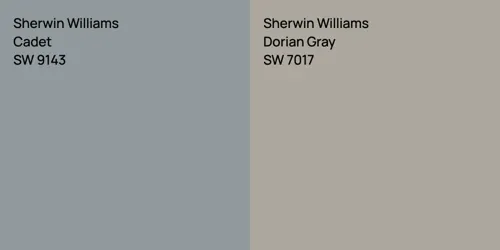 SW 9143 Cadet vs SW 7017 Dorian Gray