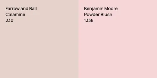 230 Calamine vs 1338 Powder Blush