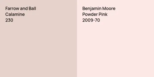 230 Calamine vs 2009-70 Powder Pink