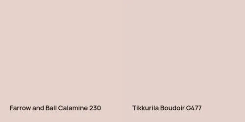 230 Calamine vs G477 Boudoir