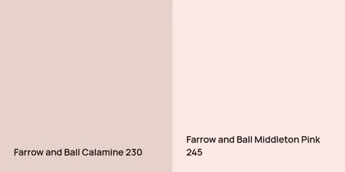 230 Calamine vs 245 Middleton Pink