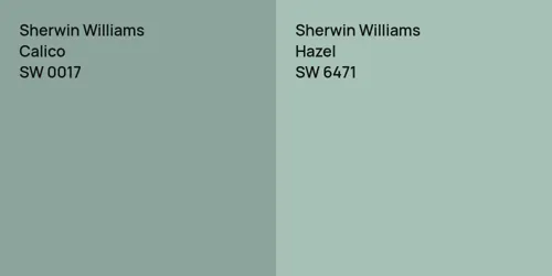 SW 0017 Calico vs SW 6471 Hazel