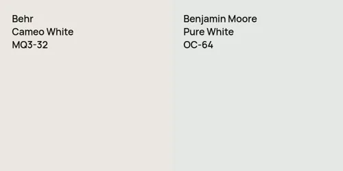 MQ3-32 Cameo White vs OC-64 Pure White