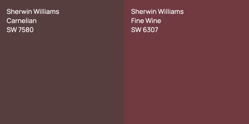 SW 7580 Carnelian vs SW 6307 Fine Wine