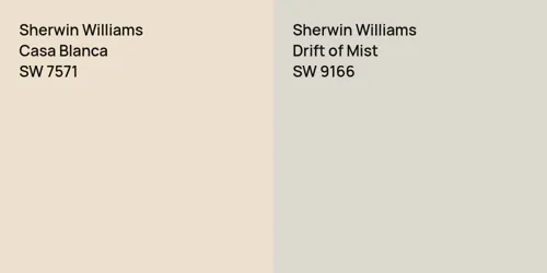 SW 7571 Casa Blanca vs SW 9166 Drift of Mist