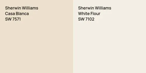 SW 7571 Casa Blanca vs SW 7102 White Flour