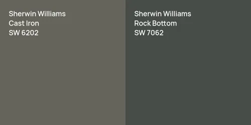 SW 6202 Cast Iron vs SW 7062 Rock Bottom