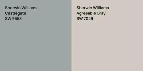 SW 9558 Castlegate vs SW 7029 Agreeable Gray