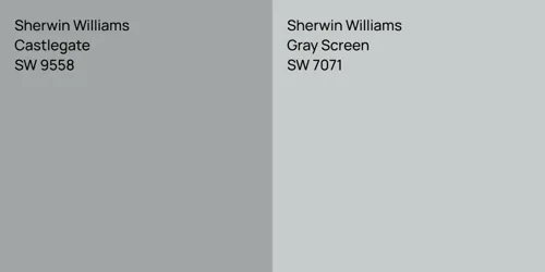 SW 9558 Castlegate vs SW 7071 Gray Screen