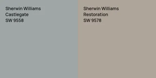 SW 9558 Castlegate vs SW 9578 Restoration