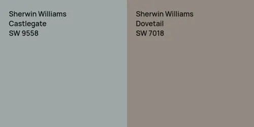 SW 9558 Castlegate vs SW 7018 Dovetail