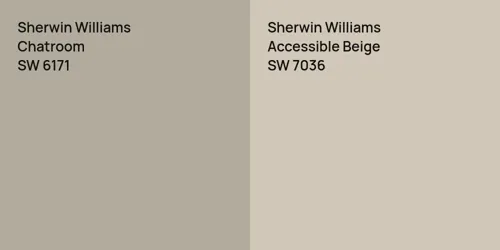 SW 6171 Chatroom vs SW 7036 Accessible Beige