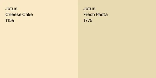 1154 Cheese Cake vs 1775 Fresh Pasta