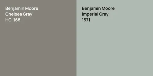 HC-168 Chelsea Gray vs 1571 Imperial Gray