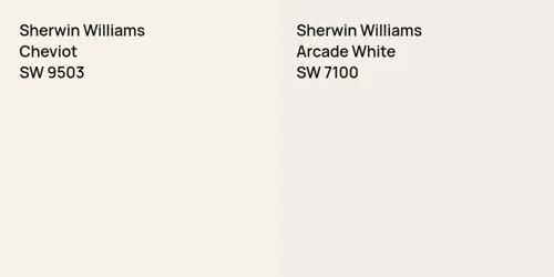 SW 9503 Cheviot vs SW 7100 Arcade White