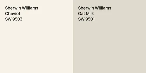 SW 9503 Cheviot vs SW 9501 Oat Milk