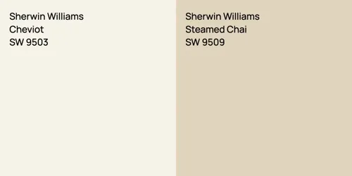 SW 9503 Cheviot vs SW 9509 Steamed Chai