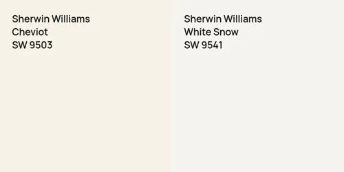 SW 9503 Cheviot vs SW 9541 White Snow