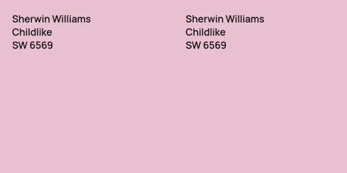 SW 6569 Childlike vs SW 6569 Childlike