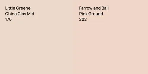 176 China Clay Mid vs 202 Pink Ground