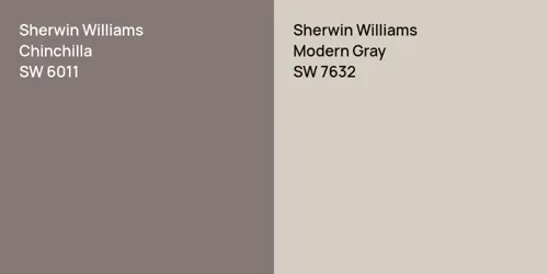 SW 6011 Chinchilla vs SW 7632 Modern Gray