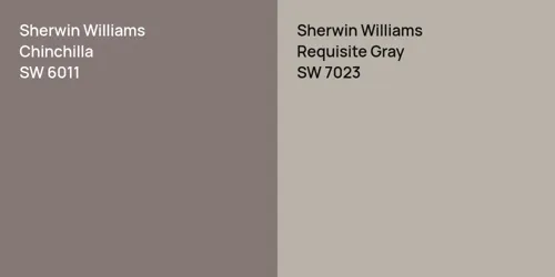 SW 6011 Chinchilla vs SW 7023 Requisite Gray