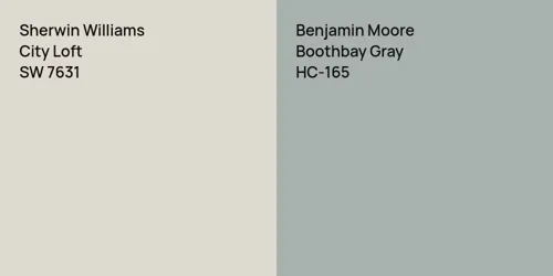 SW 7631 City Loft vs HC-165 Boothbay Gray