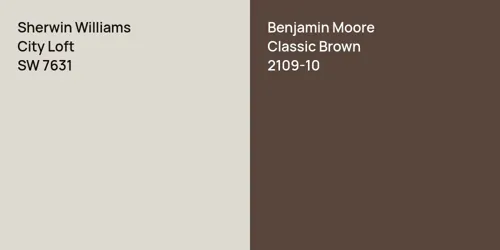 SW 7631 City Loft vs 2109-10 Classic Brown