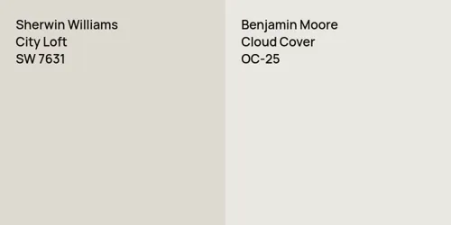 SW 7631 City Loft vs OC-25 Cloud Cover