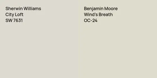 SW 7631 City Loft vs OC-24 Wind's Breath