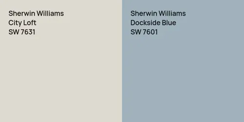 SW 7631 City Loft vs SW 7601 Dockside Blue