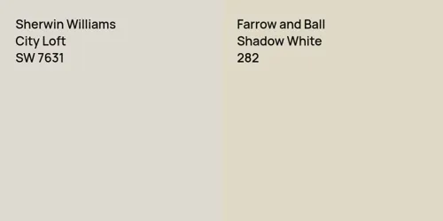 SW 7631 City Loft vs 282 Shadow White