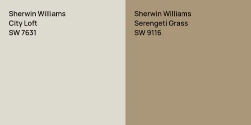 SW 7631 City Loft vs SW 9116 Serengeti Grass