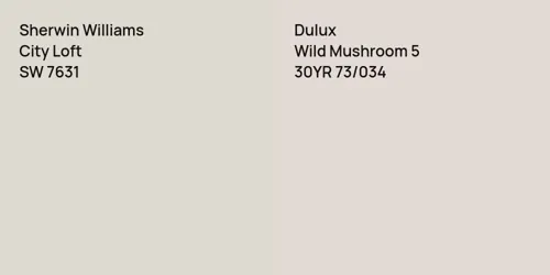 SW 7631 City Loft vs 30YR 73/034 Wild Mushroom 5